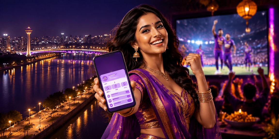 User completing deposit with mobile app by riverfront in Ahmedabad